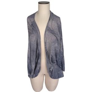 New Size Small Chaser Burnout Gray Cardigan tee